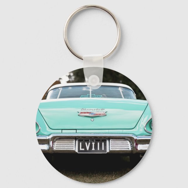 Retro vintage car keychain (Front)