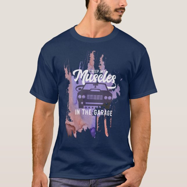 Retro Vintage Car Muscle Car Grunge shirt (Front)