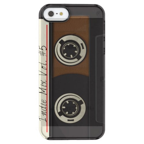 Retro Vintage Cassette Clear iPhone SE55s Case