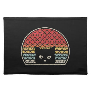 Retro Vintage Cat Cloth Placemat