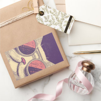 Retro Vintage Cat Rectangular Sticker