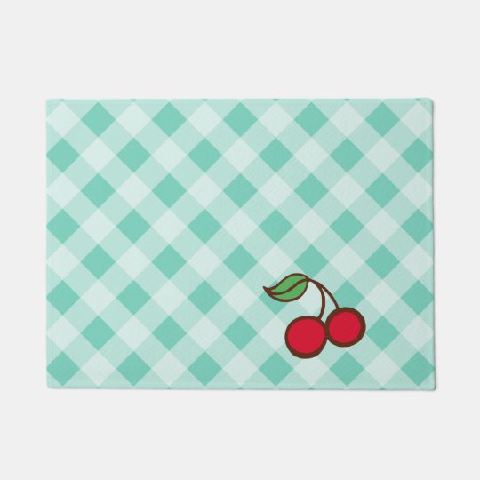 Retro Vintage Cherry Doormat Kitchen Rug