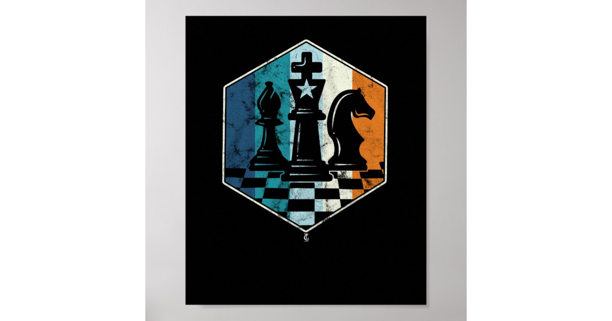 Wall Art Print, 1966 Set of Chess Pieces Patent