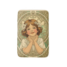 retro vintage child with flowers