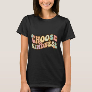 Retro Vintage Choose Kindness  Spiritual Women Gir T-Shirt