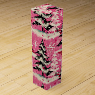 Retro Vintage Christmas: 1950's Pink Xmas Wine Box