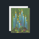 retro vintage Christmas candles Holiday Postcard<br><div class="desc">retro vintage Christmas candles Holiday Postcard</div>