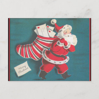 Retro vintage Christmas card