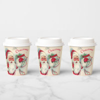 retro vintage Christmas Day Santa Holiday