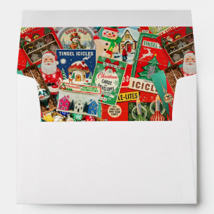 Retro Vintage Christmas Decorations II Envelope