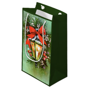 Retro Vintage Christmas lap Holiday party bag