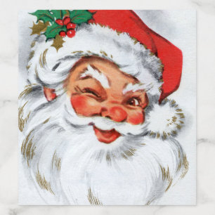 retro vintage Christmas Santa Holiday Envelope Liner