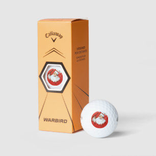 retro vintage Christmas Santa Holiday Golf Balls