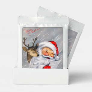 Retro vintage Christmas Santa Hot Chocolate Drink Mix