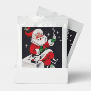 retro vintage Christmas Santa Hot Chocolate Drink Mix