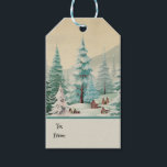 Retro Vintage Christmas Trio Style J Gift Tags<br><div class="desc">The overall effect of this vintage and retro Christmas wrapping paper is one of nostalgia, warmth, and timelessness. As you wrap your gifts in it, you can't help but feel transported to a bygone era, where the holidays were celebrated with simple joy and classic elegance. It's the perfect choice for...</div>