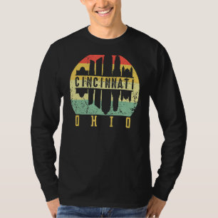 Retro Vintage CINCINNATI OHIO Downtown City Skylin T-Shirt