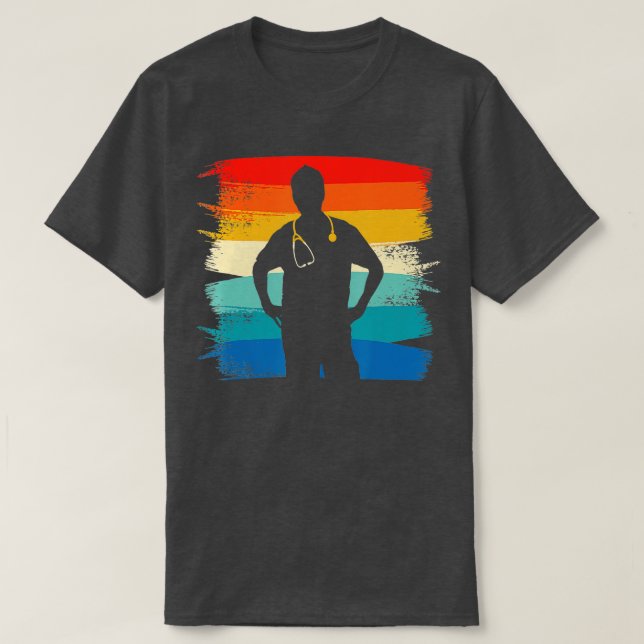 Retro Vintage Classic Doctor Medical  T-Shirt (Design Front)