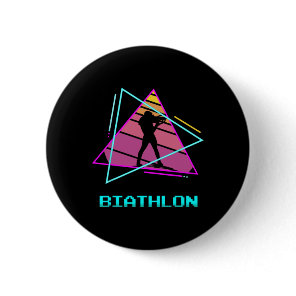 Retro Vintage Clic Biathlon Biathlete 3  Button