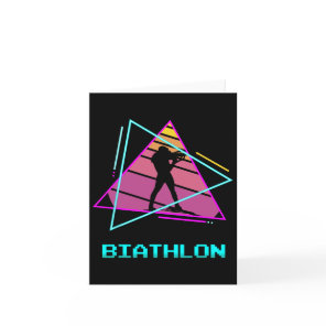 Retro Vintage Clic Biathlon Biathlete 3  Card