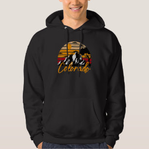 Retro Vintage Colorado Nature Hiking Mountains Hoodie