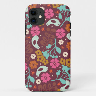 Retro Vintage Colorful Flowers Case