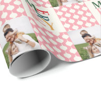 Retro vintage colorful typography Christmas photo