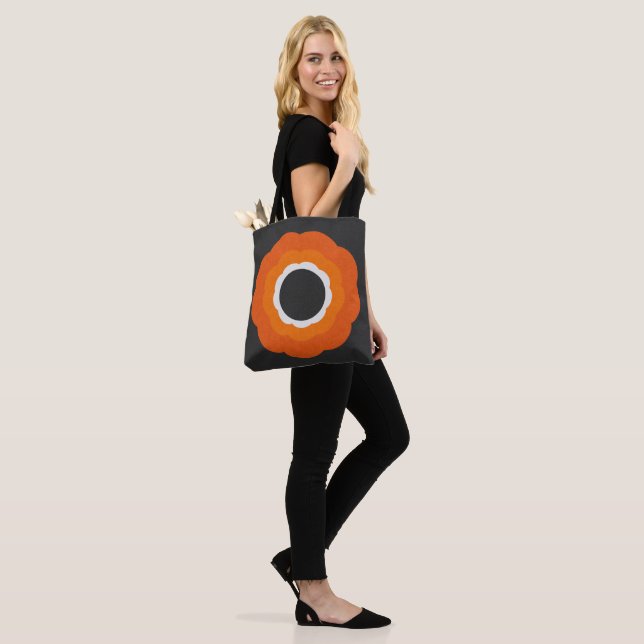 Retro Vintage contemporary style Rosette Tote Bag (On Model)