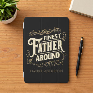 Retro Vintage Cool Elegant Typography Father's Day iPad Mini Cover