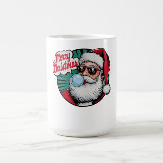 Retro Vintage Cool Santa Claus Christmas Coffee Mug