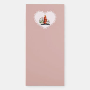 Retro Vintage Coquette Pastel Baby Animals Cat Magnetic Notepad