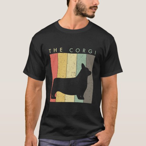 Retro Vintage Corgi T_Shirt