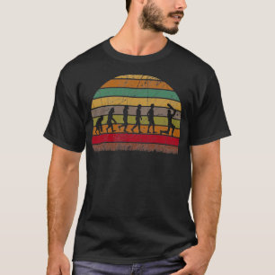 Retro Vintage Cricket Evolution Cricket Fan Funny T-Shirt