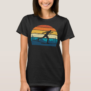 Retro Vintage Cross Country Skiing Winter Sports T-Shirt