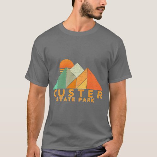 Retro Vintage Custer State Park Premium T_Shirt