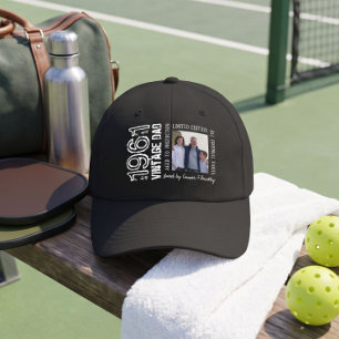 Retro Vintage Dad Fun Saying Black Gift Photo Hat
