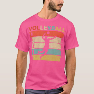 Retro Vintage Daddy Volleyball Dadfather'S Day G T-Shirt