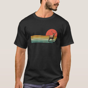 Retro Vintage Deer Elk Hunting Animal Wildlife Dee T-Shirt