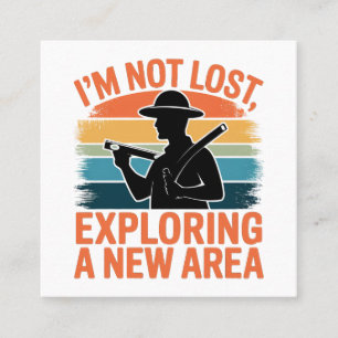 Retro Vintage Design funny saying Surveyor gift Square Business Card