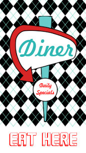 Retro Diner Canvas Art Prints Zazzle Retro Vintage Diner Sign Kitchen Wall Art Gift
