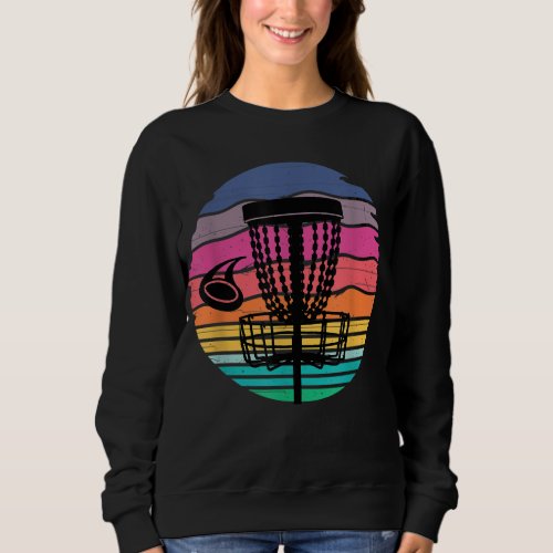 Retro Vintage Disc Golf Disc Golf Clothing Gift Sweatshirt