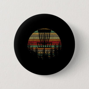 Retro Vintage Disc Golf Shirt Frolf Flying Disc Sp Button