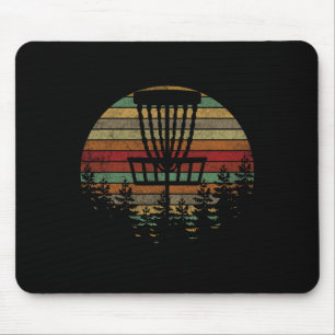 Retro Vintage Disc Golf Shirt Frolf Flying Disc Sp Mouse Pad