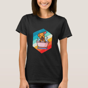 Retro Vintage Dog Grooming Cute Dog Groomer T-Shirt