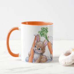 Retro vintage Easter bunnies Holiday Mug