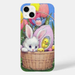 Retro Vintage Easter Bunny  Case-mate Iphone 14 Plus Case at Zazzle