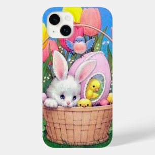 retro vintage Easter bunny Case-Mate iPhone 14 Plus Case