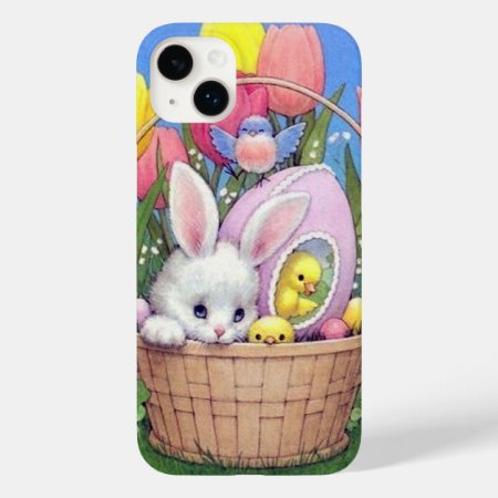 Retro Vintage Easter Bunny  Case-mate Iphone 14 Plus Case