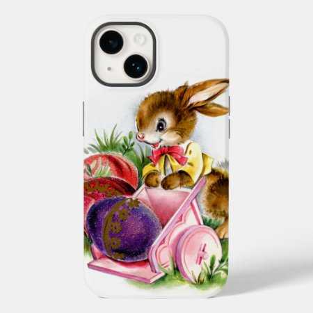 Retro Vintage Easter Bunny  Case-mate Iphone 14 Case