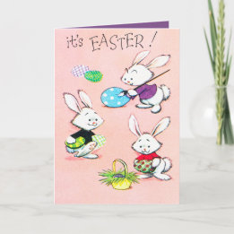 Retro vintage Easter Holiday bunny